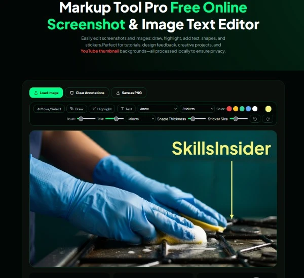Markup Tool Pro Free Online Screenshot & Image Text Editor